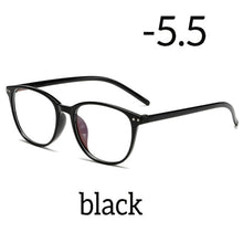 Load image into Gallery viewer, Seemfly Ultralight Anti-blue Light Myopia Glasses Women&Men Round Frame Nearsighted Prescription Glasses Diopter -1.0to-6.0