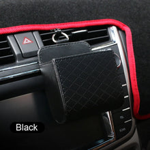 Load image into Gallery viewer, Universal Car Air Vent Organizer Box Storage Bag With Hook Auto Mount Outlet PU Leather Container Pocket Phone Holder Accessory