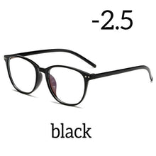 Load image into Gallery viewer, Seemfly Ultralight Anti-blue Light Myopia Glasses Women&amp;Men Round Frame Nearsighted Prescription Glasses Diopter -1.0to-6.0

