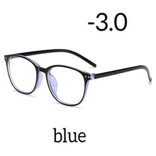 Load image into Gallery viewer, Seemfly Ultralight Anti-blue Light Myopia Glasses Women&amp;Men Round Frame Nearsighted Prescription Glasses Diopter -1.0to-6.0
